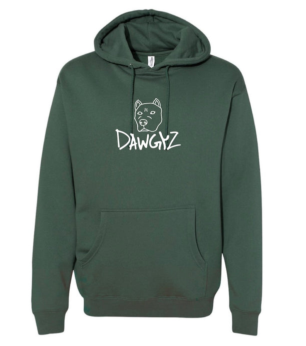 DAWGYZ Logo Embroidered Hoodie Alpine Green