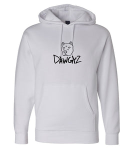 Dawgyz Logo Embroidered Hoodie White